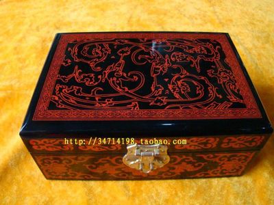 平遥漆器珠宝盒 定制工艺礼品，传承经典文化